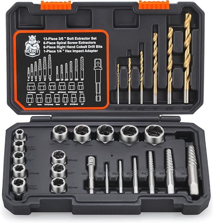BoltMaster Pro™ 26-Piece Screw & Nut Remover Kit